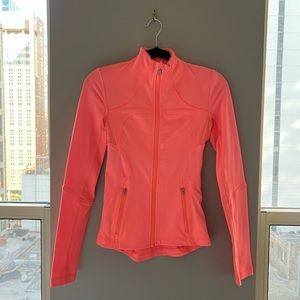 Lululemon Define Jacket in Bright Orange/Peach (Size 2)
